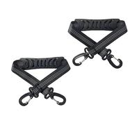 Watreketal Paquete de 2 correas de transporte para botas de esquí para transporte seguro y almacenamiento de accesorios de patinaje de snowboard, almohadillas antideslizantes negras para el hombro