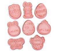 Watreketal Paquete de 8 moldes de galletas de dibujos animados para entusiastas de la repostería, fondant, estampador, resistente a la oxidación, postres para hornear, moldes de galletas de grado