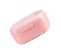 Watreketal Pecho portátil para remojo de prótesis con diseño a prueba de fugas para limpiar electrodomésticos, soporte apto para viajes con función de secado, funda portátil para prótesis dentales