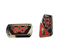 Watreketal Pedal para transmisión automática, sin taladrar, cubierta de pastillas de freno, cubiertas de acelerador, pedales de pie, placa de descanso K its