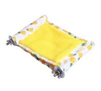 Watreketal Plataforma colgante de 2 capas para hamaca, juguete para mascotas pequeñas, columpio, decoración de hábitat, cueva, hamster, cama para jaula