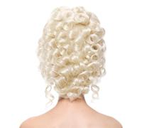 Watreketal Postizo de pelo artificial de la era victoriana con sombrero modificable para actuación histórica y disfraz de Halloween, accesorio victoriano modificable