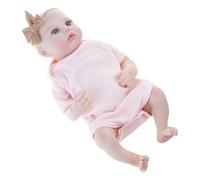 Watreketal Simulación de 45.7 cm para niñas, realista, renacimiento, niños con brazo y pierna móviles para niños, apaciguar para acompañar ropa de dormir para niña, silicona de cuerpo completo para