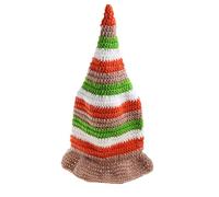 Watreketal Sombrero de bruja de invierno para mujer, sombreros de punto para niñas, decoraciones de cola larga, sombrero de punto de Halloween para adolescentes y adultos, gorro de bruja para mujer