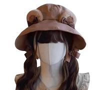 Watreketal Sombrero de oso de dibujos animados, gorro de pescador, decoración de fiesta, suministros para niños, niñas, niños, decoración de cabeza para el hogar, sombrero de sol unisex