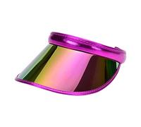 Watreketal Sombrero vacío de ala ancha con revestimiento colorido, para adultos, adolescentes, respetuoso con la piel, para exteriores, para mujer, sombrero de sol para mujer, protección UV de ala