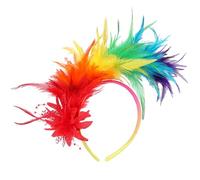 Watreketal Tocado de plumas para fiesta de té, accesorios de disfraz de los años 20, diadema de carnaval, fiesta, juego de rol, tocado de fiesta