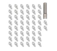 Watreketal Tornillos antideslizantes para neumáticos, 50 unidades, pernos de cadena de nieve para motocicleta, clavos de tornillo en neumático