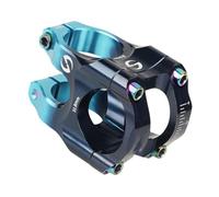 Watreketal Vástago de bicicleta de alta resistencia corto de aleación de aluminio para bicicleta de montaña, accesorios de ciclismo duraderos para manillar de bicicleta de montaña, accesorios de