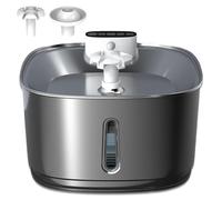 Watrify - Watrify Cat Fountain,4-Stage Filtration/Super Quiet/Automatic Circulating,3.2l Large for 12-13 Days of Use Suitable for Cats and Dogs (Silver)