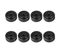 Watris Veiyi 8 pies para altavoz, 20 x 8 mm de aluminio, patas de yunque de aluminio, patas de tabla de cortar, patas de subwoofer negras para amplificadores, tocadiscos