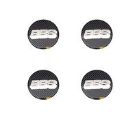 WatSKY 4 Piezas Coche Tapas centrales Pegatinas, para BBS 60MM Llantas Impermeable AntióXido Cubo Central Centro Rueda Accesorios,D