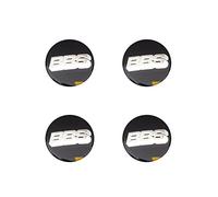 WatSKY 4 Piezas Coche Tapas centrales Pegatinas, para BBS 65MM Llantas Impermeable AntióXido Cubo Central Centro Rueda Accesorios,E