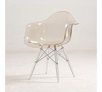 WaTsKY Silla Respaldo Transparente Silla De Cristal Acrílico Taburete De Mesa De Comedor para El Hogar Cafetería Silla De Plástico Silla De Tocador De Maquillaje (2 Puestos),C,3