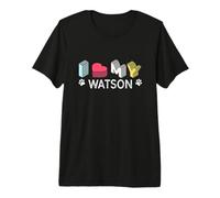 Watson - Amante de Mascotas con Nombre de Perro Personalizado Camiseta Premium
