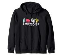 Watson - Amante de Mascotas con Nombre de Perro Personalizado Sudadera con Capucha