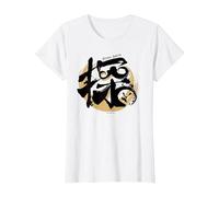 【Watson Amelia】 hololive Kanji T-Shirt - 探 Camiseta, Mujer, Blanco, XS
