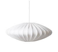 Watt & Veke Pantalla de lámpara Ellipse 65 cm algodón blanco