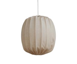 Watt & Veke Pantalla de lámpara Prisma Ø45 cm lino Natural