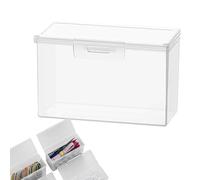 Wattestäbchenbehälter, Wattestäbchenspender | Tragbare Haarnadel-Aufbewahrungsbox | transparente Ohrringen, Halsketten griffbereit. Sein kleines und leichtes tragbarer Wattestäbchenhalter