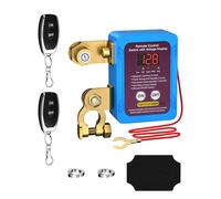 Wattive Desconectador de Bateria Coche 12V 240A, Corta Corriente Bateria Coche con Control Remoto y Pantalla LED de Voltaje, Interruptor de Desconexión de Batería Remota para Coche RV ATV Barco