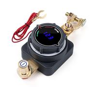 Wattive Desconectador de Bateria Coche 5-80V CC, Corta Corriente Bateria Coche con Pantalla LED de Voltaje, Interruptor de Desconector de Bateri para Coche, Camión, Moto, Caravana, Barco