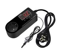 Wattive Termostato Enchufe 220V, Termostato Reptiles Terrario de Enchufe con Sensor y Pantalla LCD, Controlador de Temperatura de Enfriamiento de Calefacción para Incubadora Invernadero Reptil Acuario