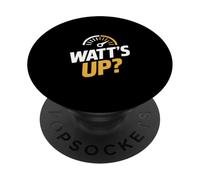 Watts Up - Medidor de Potencia con Texto Divertido PopSockets PopGrip Adhesivo