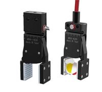 WATTSBVD 1 Pinza neumática MINIB con Sensor de Parche Plano y Cilindro de Aire de Agarre Abierto Amplio, manipulador de moldes, automatización de Abrazadera robótica.(MNB-K80)