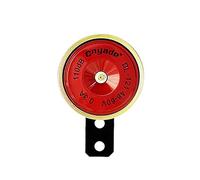 WATTSBVD Kit de bocina Universal for Coche, Scooter, Bicicleta eléctrica, Motocicleta, Redondo, súper Fuerte, Resistente al Agua, 105 dB y 110 dB, 12 V, 24 V, 48 V y 60 V(Red 110DB 12V)