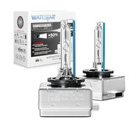 wattstar 2x Bombillas D1S Xenón HID 35W 8000K 18mo warranty Repuesto Coche | 7200LM par, PK32d-2, enchufe y juego, vida de 3000hrs, garantía de 18mo, reemplaza a 66140 85415, IP68, no halógeno