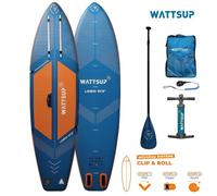 WattSup Forrado 10'2" Sup Tabla Set Stand Up Paddle Pequeño Plegable Surf Isup