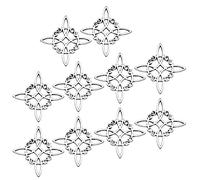 WaTudouYe 10 Uds. De dijes de nudo celta antiguo, colgantes tradicionales irlandeses, adornos de dijes de aleación hueca, suministros de joyería DIY