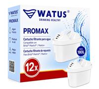 Watus Filtro, Para Cartuchos Brita Filtro/Brita Maxtra Pro/Maxtra Plus (12) | Reducen el Plomo, El Cloro, Los Metales Pesados y La Cal en El Agua