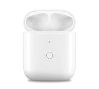WAVANCKY Funda de carga inalámbrica para Airpods de 1ª y 2ª generación, funda de cargador de repuesto para Airpods con botón de sincronización de emparejamiento Bluetooth