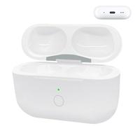 WAVANCKY Funda de carga inalámbrica para Airpods Pro 2, puerto de carga inalámbrico USB-C para Air Pods Pro de 1ª y 2ª generación, funda de carga de repuesto con botón de sincronización de