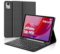 WAVATA Funda con Teclado para Lenovo Tab M11 2024, Español Ñ Tecla para Tab M11'' - Teclado Inalámbrico Bluetooth para Lenovo Tab M11 de 11 Pulgadas (TB330FU/TB330XU)- Negro
