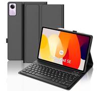 WAVATA Funda con Teclado para Redmi Pad SE 11 Pulgadas 2023, Español Ñ Teclado para Xiaomi Redmi Pad SE con Bluetooth Inalámbrico Desmontable Magnético, Funda para Tablet Xiaomi SE 11'', Negro