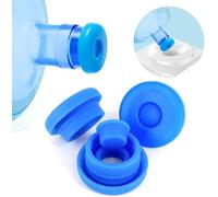 WAVDSYB 5 Gallon Water Jug Cap Reusable - Water Bottle Caps Fits 55mm Bottles,Silicone Non-Spill Lids for Anti-Splash