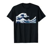 Wave Cat Parody Japanese Art Ocean Camiseta