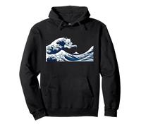 Wave Cat Parody Japanese Art Ocean Sudadera con Capucha