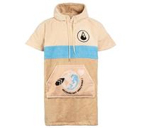 WAVE HAWAII Poncho de baño para hombre y mujer, talla S, 145 - 175 cm, 100% algodón, poncho de surf para adultos, toalla de rizo con alta absorción de agua, ayuda para cambiar la playa para adultos