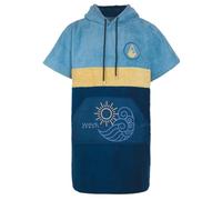 WAVE HAWAII Poncho de Baño y Surf Unisex-Pukalani-para Mujer y Hombre-Talla M, 160-190 cm - 95% Algodón-Adultos-Toalla de Rizo-Alta Absorción de Agua-Ayuda para Cambiarse-Hecho en Portugal