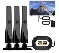 Wave MAX, for Wavemax TV Antenna 2025, Indoor Antenna for Smart TV, HD Digital /Signal Booster with Crisp HDTV Display and Work with All TVs, Supports 4K,1080p for Local (3Pcs)