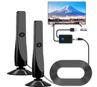 Wave MAX TV Antenna 2025, Wave MAX Pro TV Antenna 2025, Long Range Reception HD, Suction Cup Plug, Plug and Play (2PCS)