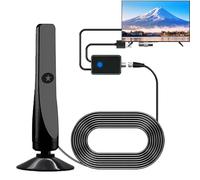Wave MAX TV Antenna 2025, Wave MAX Pro TV Antenna 2025, Long Range Reception HD, Suction Cup Plug, Plug and Play (1PCS)