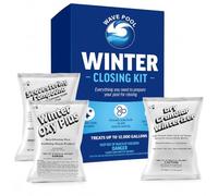 Wave Pool Kit de cierre de invierno para piscinas de hasta 12,000 galones, kit de preparación para el invierno de piscina de 3 partes, productos químicos de cierre de piscina para piscinas enterradas