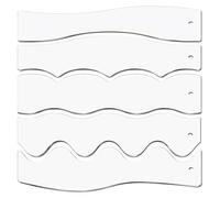 Wave Rulers for quilting- Acrylic Clear quiltingTemplate, 5PCS User-Friendly Portable Ruler With Accurate Markings | quiltingRulers Templates For Sewing Piecing Binding Quilters