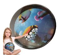 Wave Sound Drum, tambor de mano para niños - Tambor de mar Comfort Sound,Gotas incorporadas del metal del tambor del PDA del sonido de la comodidad para el juego casero