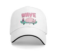 Wave The Cat Lay On Skateboard Gorra de béisbol Casual KPOP Rock Trucker Hat Summer Wholesale Unisex-Teens y2k Retro Snapback Cap